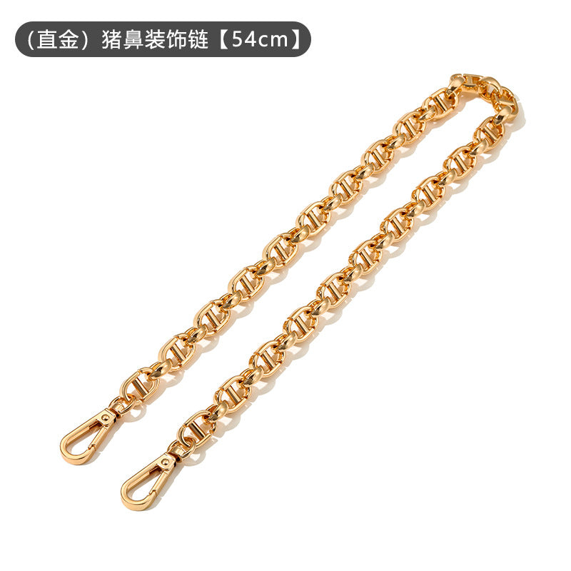 0 Color Difference Original Color Matching Chain Can Be Worn Cross-Body Shoulder Strap Modification Suitable for Diao Hobo Lunch Box Bag Replacement Accessories