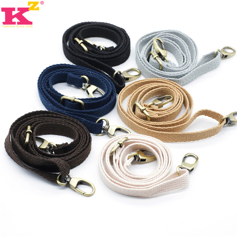 Bag Strap Accessories Crossbody Strap Backpack Strap Colorfulful Canvas Webbing Backpack Strap Versatile Plain Women's Bag Rope