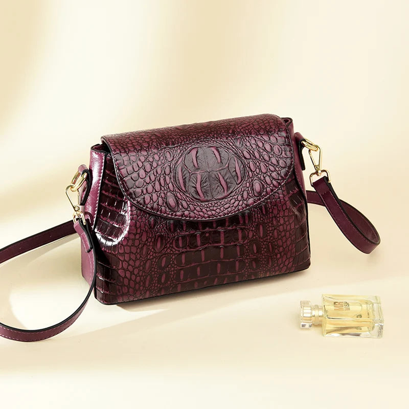 Luxury Brand Handbags For Women 2023 Sac A Main Ladies Crocodile Pattern Leather Crossbody Bags Designer New Shoulder Bag Bolsos