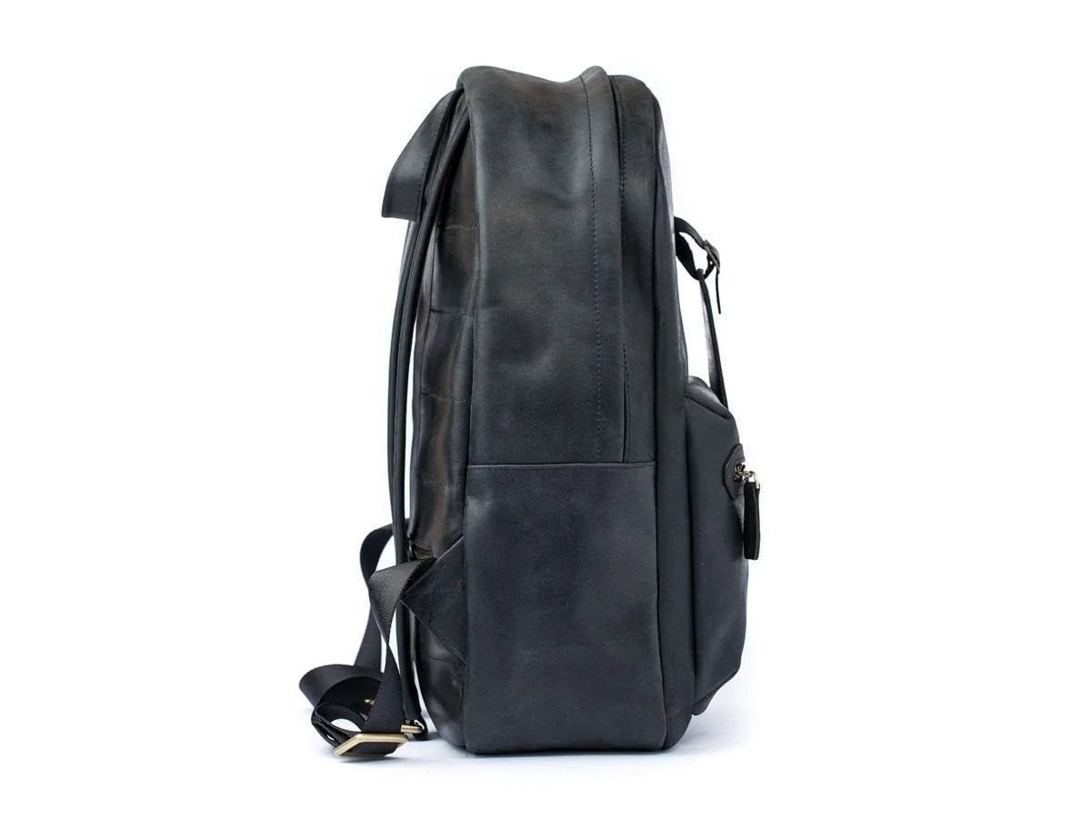 Genuine Leather Handcrafted College Classic Double Zipper Laptop Large Capacity Backpack School Boys and Girls Outdoor